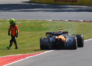 Lando Norris defies frustration rumors after dramatic crash in F1 Canadian GP