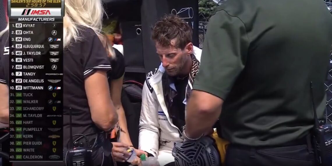 Romain Grosjean ‘Cooked’ in Lamborghini as IMSA Race Turns into Scorching Battle