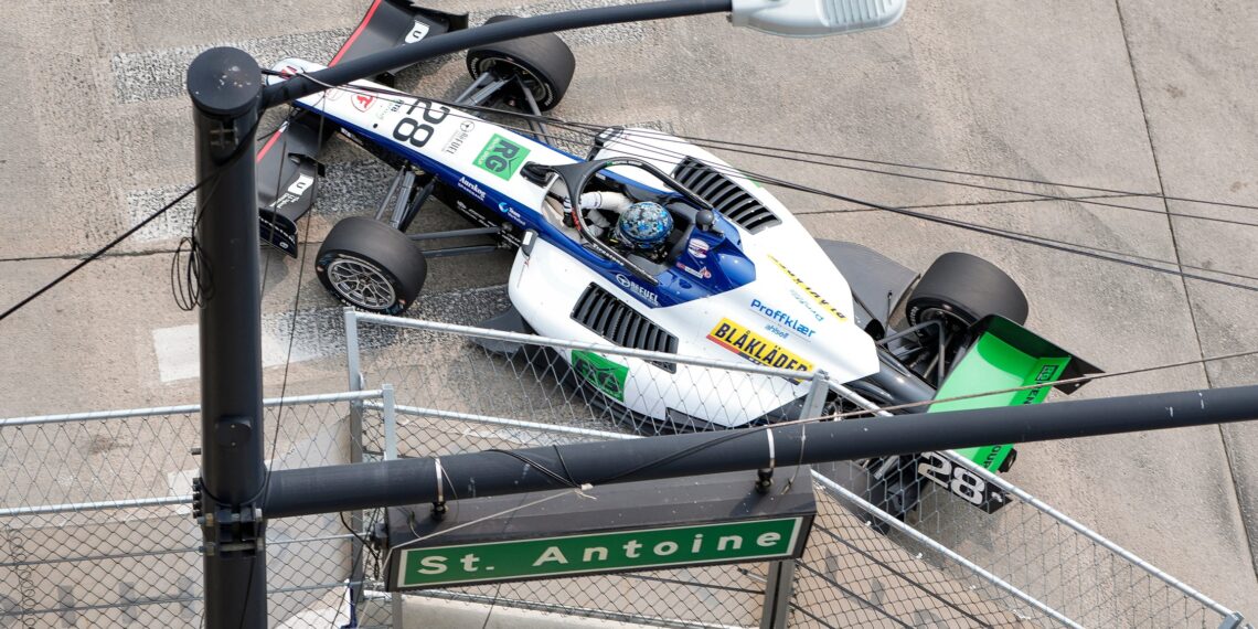 Dennis Hauger Storms Oval Debut with Record-Breaking Pole Victory