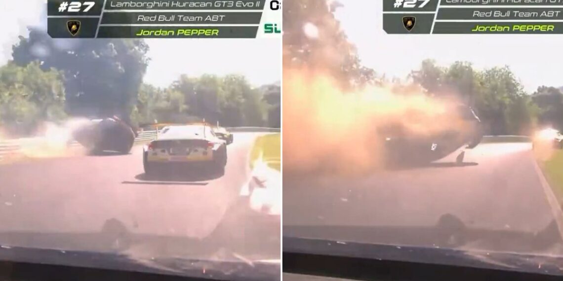 Rolf Scheibner’s Aston Martin FLIPS in Thrilling Nurburgring Battle Resulting in Dramatic Upset – Rushed to hospital after terrifying crash