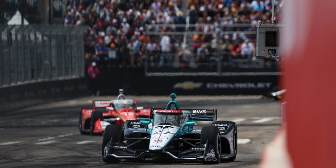 Kyle Kirkwood storms to victory in dramatic Detroit GP street circuit showdown