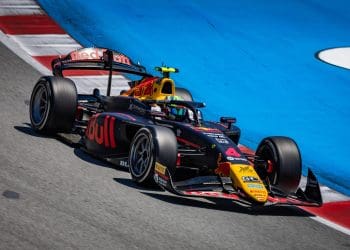 Arvid Lindblad triumphs from pole, clinching historic F2 Feature Race victory in Spain