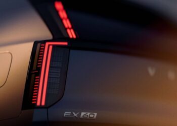 Volvo mostra o primeiro vislumbre do novo EX60 elétrico