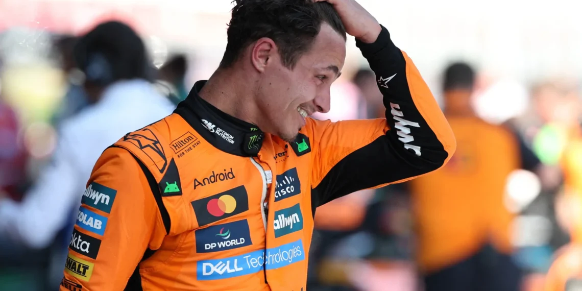 Lando Norris’s Perilous Plunge: Unraveling the High-Stakes Battle Against Oscar Piastri