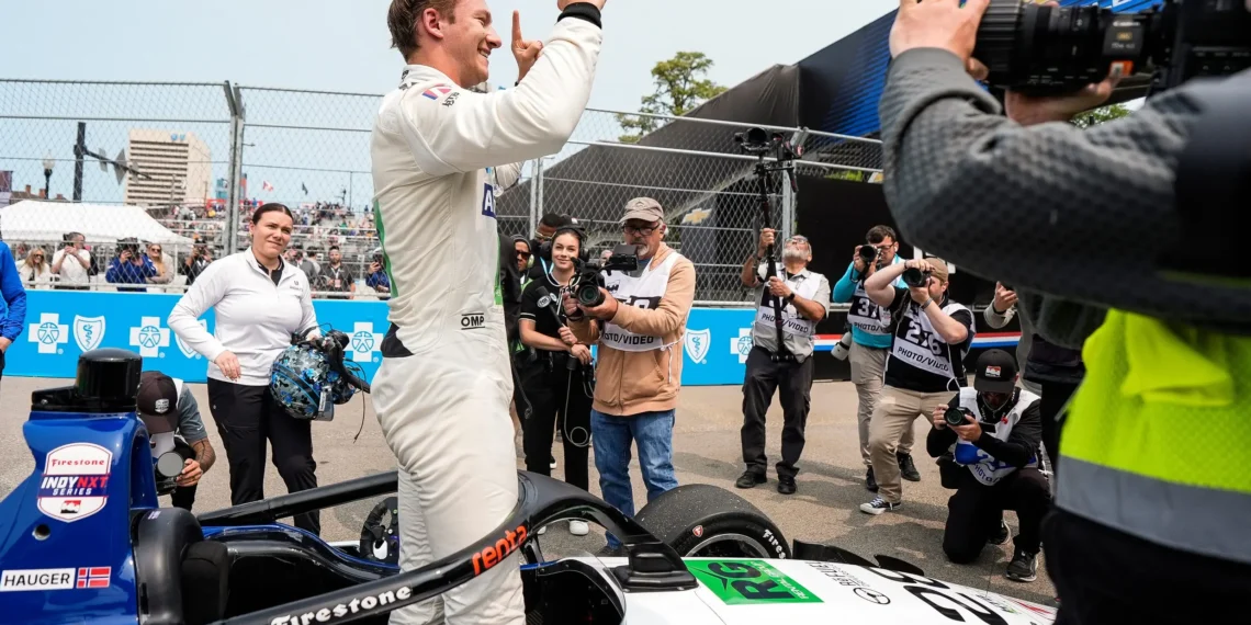 Dennis Hauger Dominates Mid-Ohio, Secures Fifth Indy NXT Victory in Stunning Fashion!