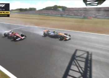 Video- Lewis Hamilton and Lando Norris engage in epic battle as British GP chaos unfolds!
