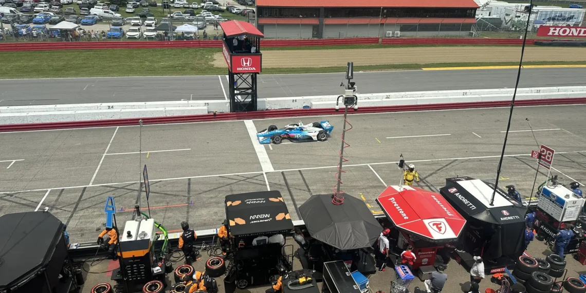 Josef Newgarden’s High-Speed Crash Shocks IndyCar Mid Ohio 200, Ends Race in Dramatic Fashion