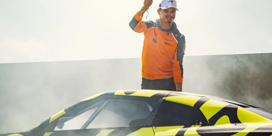 VIDEO EXCLUSIVE – Lando Norris Unleashes Tire-Shredding Monster Energy Mayhem at Silverstone Ahead of Home Grand Prix