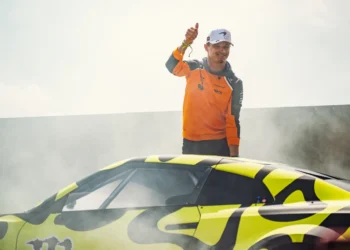 VIDEO EXCLUSIVE – Lando Norris Unleashes Tire-Shredding Monster Energy Mayhem at Silverstone Ahead of Home Grand Prix