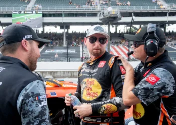 Chase Briscoe Seizes Brickyard 400 Pole as Denny Hamlin Crashes in Spectacular Fashion