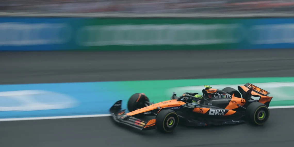 Lando Norris Dominates Dutch Grand Prix Practice, Surviving Crashes in Thrilling Zandvoort Showdown