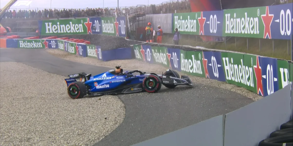 Lando Norris Dominates FP2 at Dutch GP Amidst Shocking Crashes by Stroll and Albon