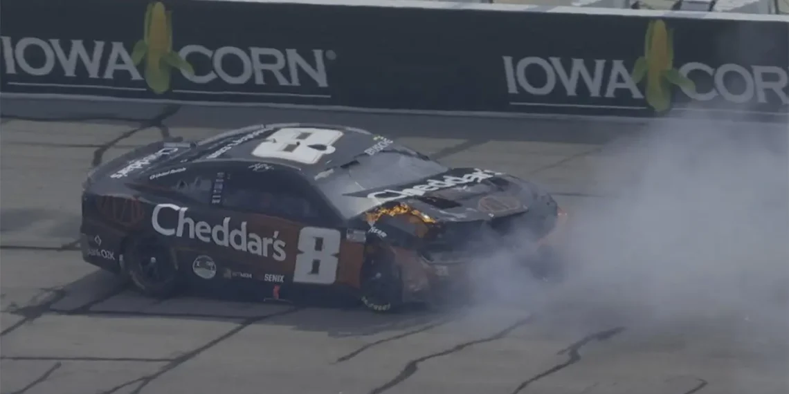 Kyle Busch Miraculously Escapes Terrifying Crash at Iowa Speedway