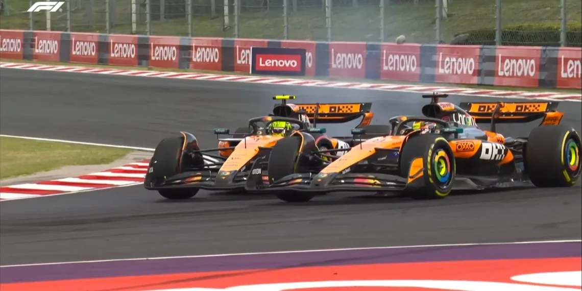 F1 Drama Unfolds: Norris and Piastri’s Heart-Stopping Near Miss Sets Hungaroring Ablaze
