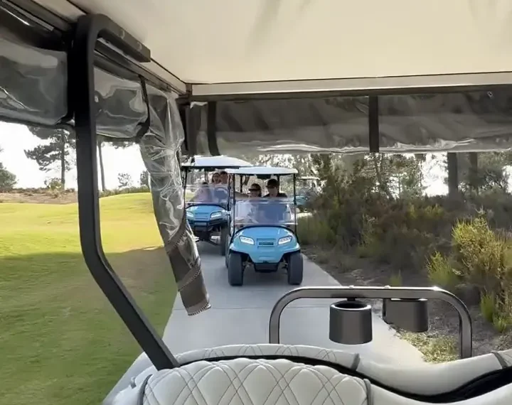 VIDEO – Max Verstappen’s Wild Golf Cart Showdown in Portugal: Competitive Spirit Unleashed on Vacation!