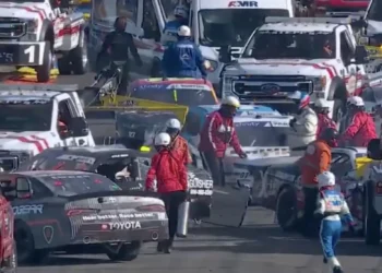 VIDEO – Austin Hill Sparks Catastrophic Crash at Watkins Glen, Leaving Dozens of Cars Wrecked