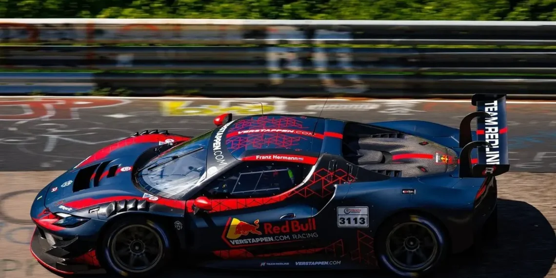 VIDEO- Max Verstappen Shocks Fans with Epic Return to Nurburgring in Thrilling Ferrari GT3 Battle!