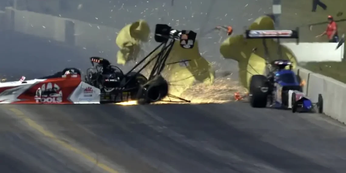 Tony Stewart Survives Terrifying NHRA Crash: « One Hell of a Headache » but Uninjured!