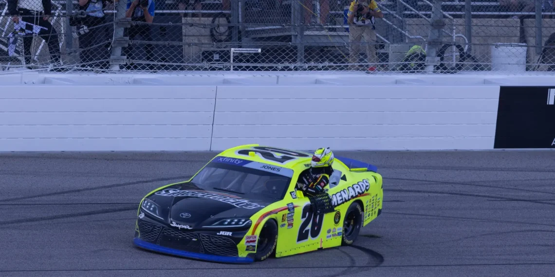 Brandon Jones Dominates Kansas NASCAR Xfinity Race, Secures Epic Victory and Playoff Spot!