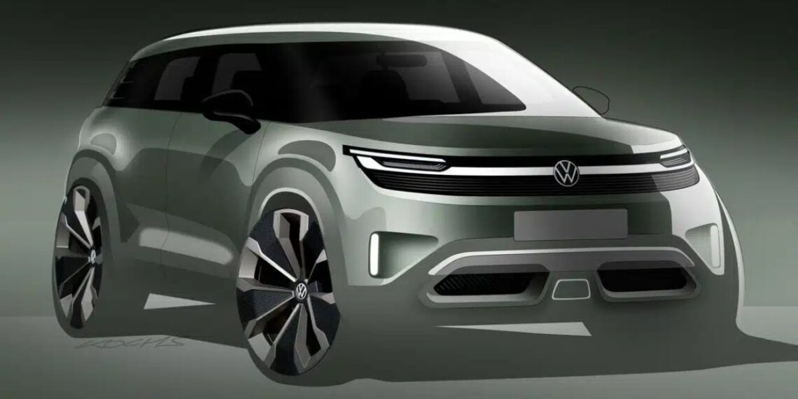 VW revela teaser do novo SUV compacto elétrico