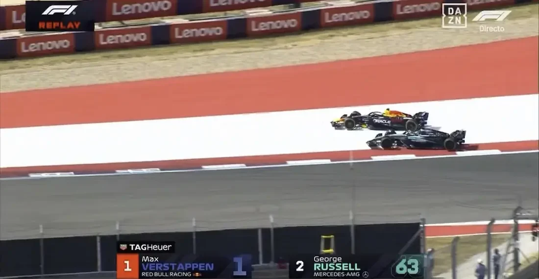 VIDEO- George Russell’s Daring “Last Chance” Overtake on Max Verstappen Shakes Up US GP Sprint!