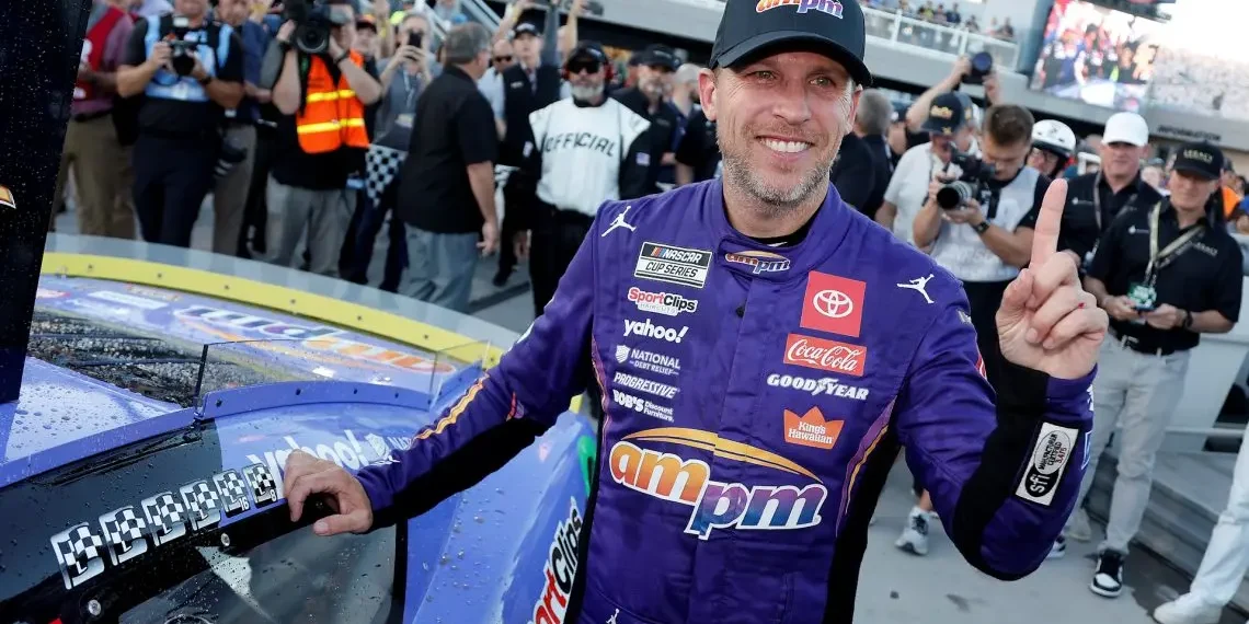 Denny Hamlin’s Emotional 60th Win: A Heartfelt Dedication to His Ill Father’s Sacrifices