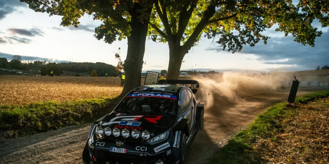 Kalle Rovanpera Seizes Control Amidst Sebastien Ogier’s Shocking Crash at Central European Rally