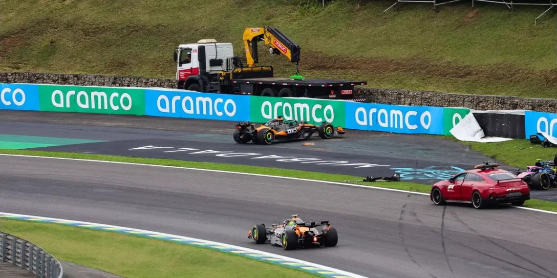 Lando Norris Triumphs in Thrilling F1 Brazil GP Sprint Amidst Oscar Piastri’s Devastating Crash!