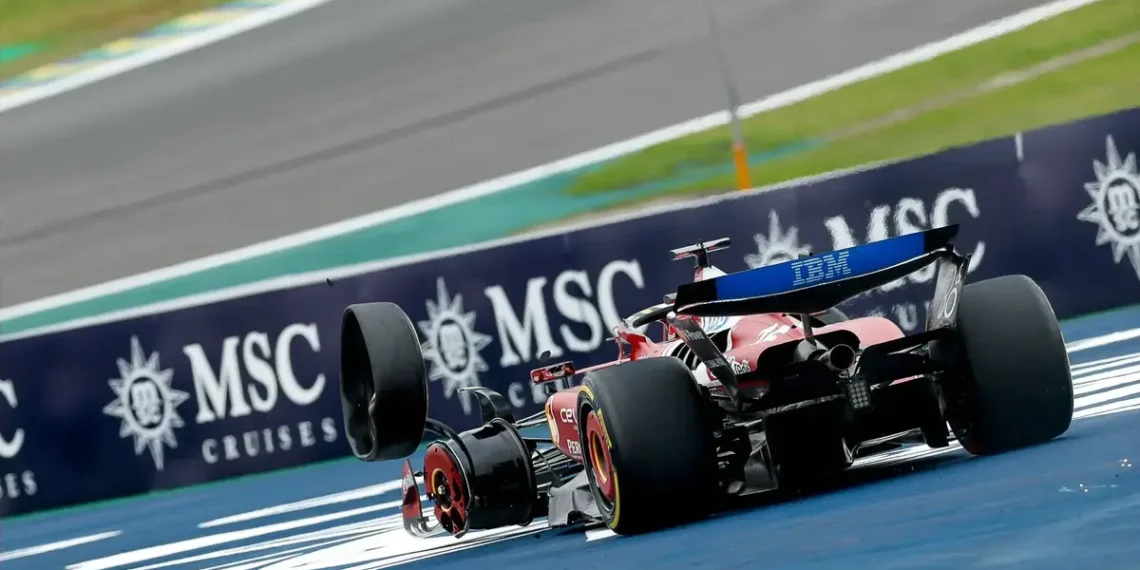 Ferrari Faces Heartbreaking Double DNF in São Paulo Grand Prix: Leclerc’s Shocking Crash Costs Points!