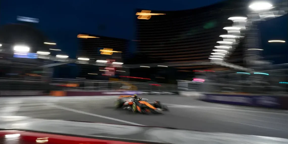 Lando Norris Shatters Expectations, Dominates Red Flag-Chaotic Las Vegas GP Practice Session!
