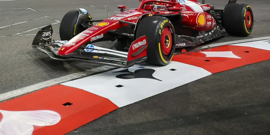 Ferrari Roars in Las Vegas: Leclerc Confident Amidst Thrilling F1 Practice Challenges!