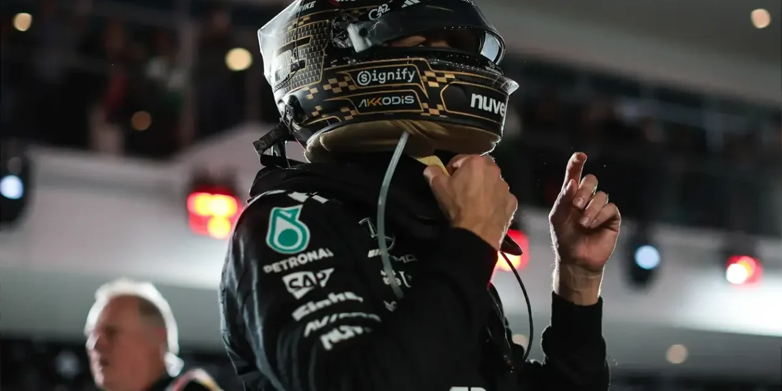 George Russell’s Heart-Wrenching Battle for Victory at Las Vegas GP Ends in Daring Podium Finish