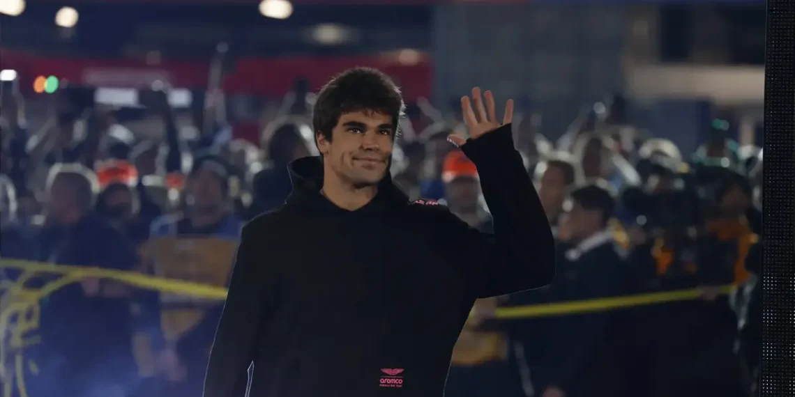 Lance Stroll’s Shocking Military Escort: First Lap Chaos at Las Vegas Grand Prix!