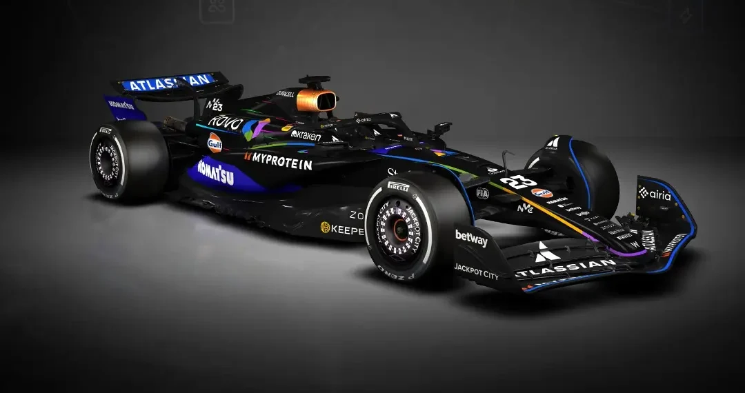 VIDEO – Williams Breaks Boundaries with Dazzling Las Vegas GP Livery That Dazzles Under Neon Lights!