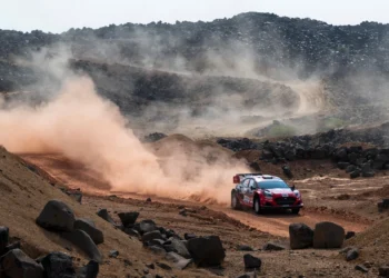 Martins Sesks seizes lead at WRC Saudi Arabia as Kalle Rovanpera faces devastating puncture