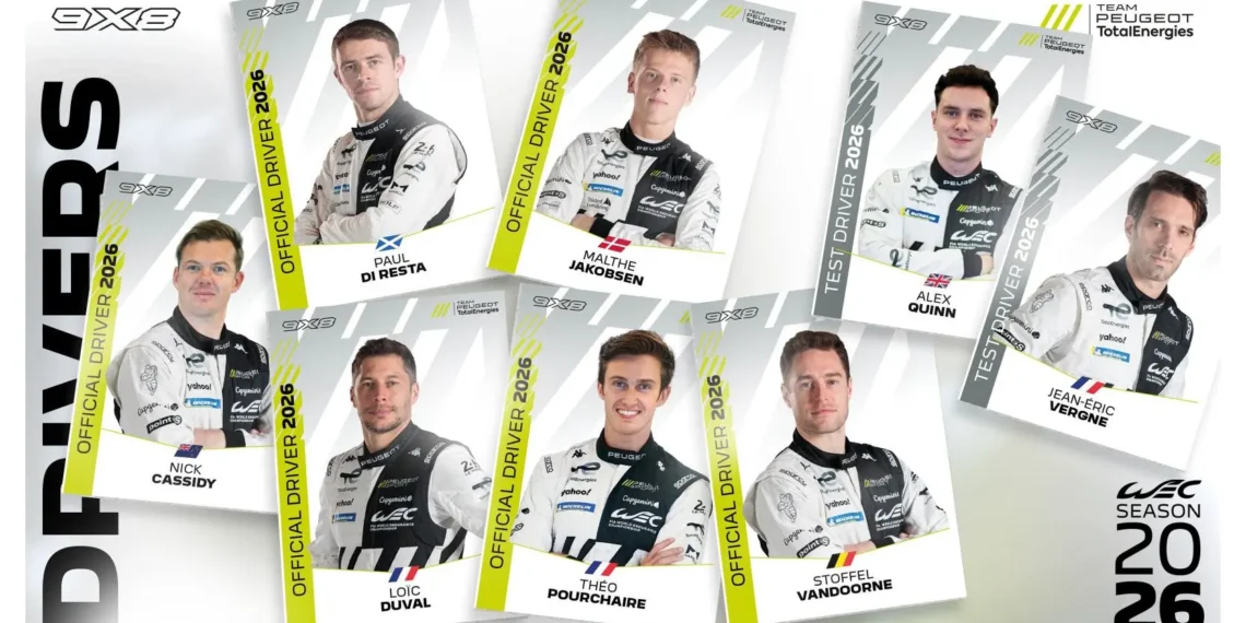 Peugeot unveils powerhouse duo: Theo Pourchaire and Nick Cassidy set for 2026 FIA WEC domination
