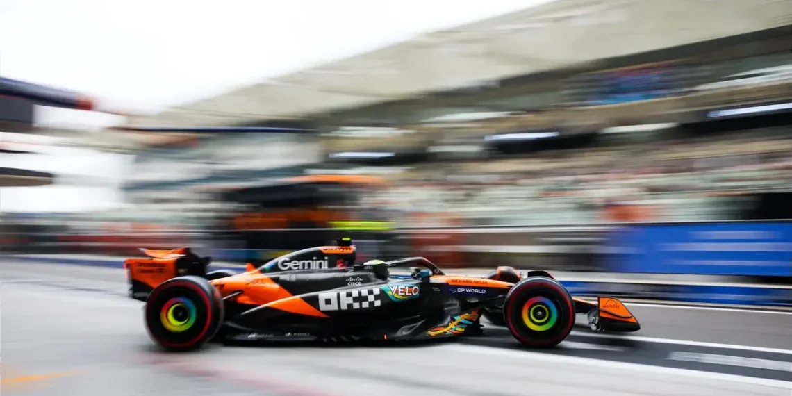 Lando Norris stuns with blistering FP1 pace, edging Verstappen in thrilling Abu Dhabi showdown
