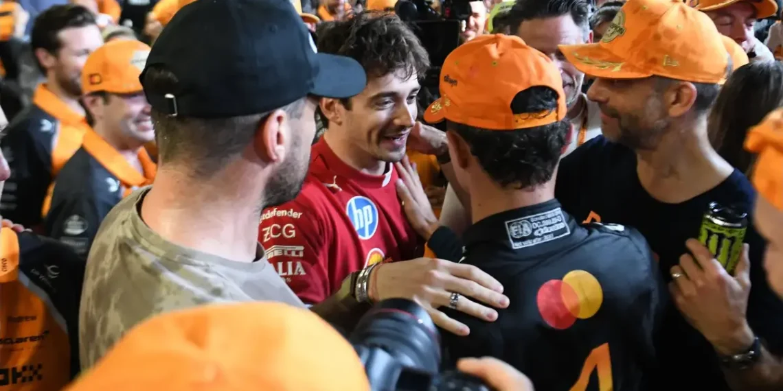 Lando Norris’ stunning F1 title victory hailed as ‘beautiful’ by rival Charles Leclerc
