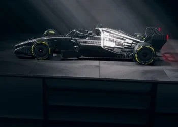 Cadillac shocks F1 world with stealthy monochrome livery debut at Barcelona testing
