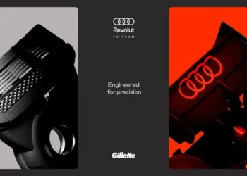 Audi and Gillette join forces: a game-changing partnership set to revolutionize F1 branding!