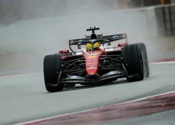 VIDEO – Ferrari tests groundbreaking wet-weather active aerodynamics during thrilling 2026 F1 Barcelona shakedown
