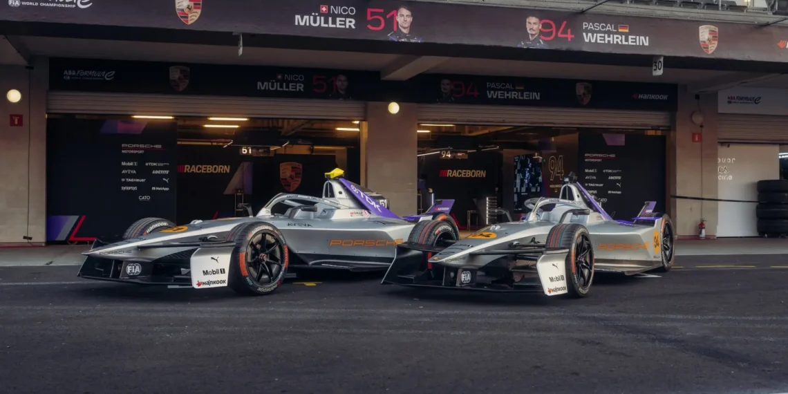 Porsche’s thrilling 75th anniversary livery pays homage to racing legends at Formula E Mexico City