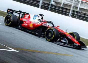 Leclerc dominates Barcelona F1 testing with over 60 laps as Verstappen battles rain challenges