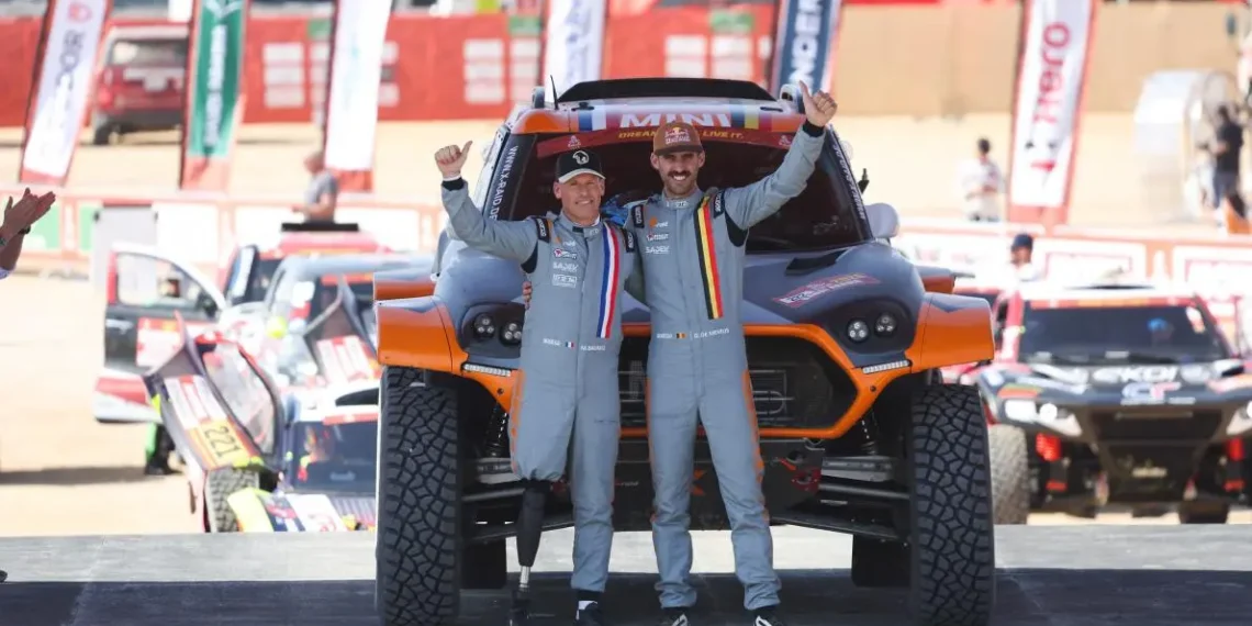 Guillaume de Mévius triumphs in emotional Dakar Rally comeback with Mathieu Baumel’s inspiring return