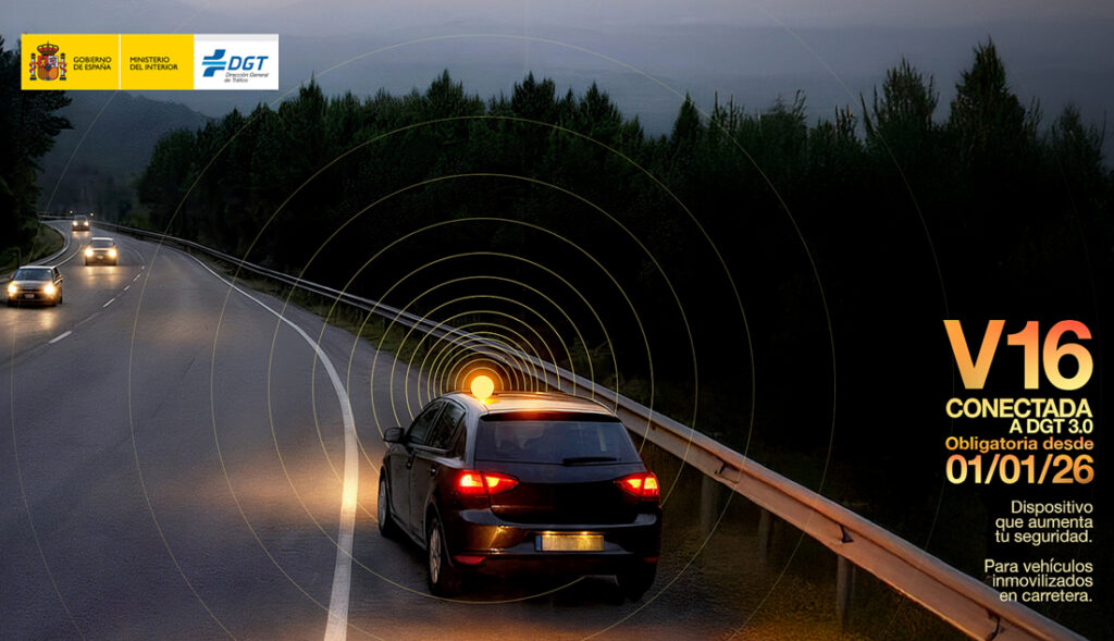 Espanha troca triângulo de emergência por luzes de sinalização