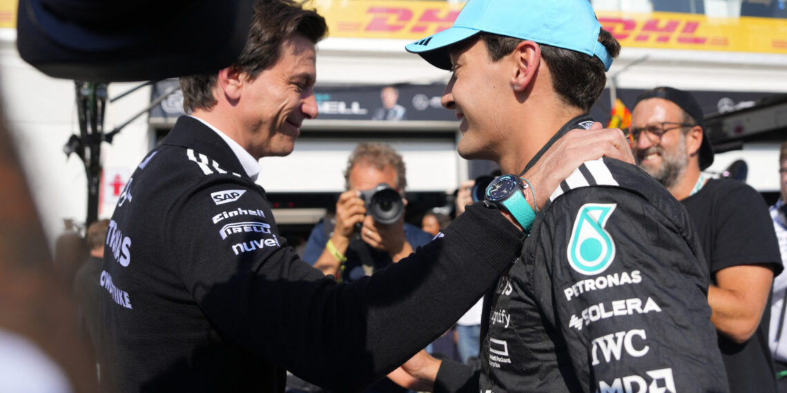 Toto Wolff urges caution amid George Russell’s rising star power as championship favorite