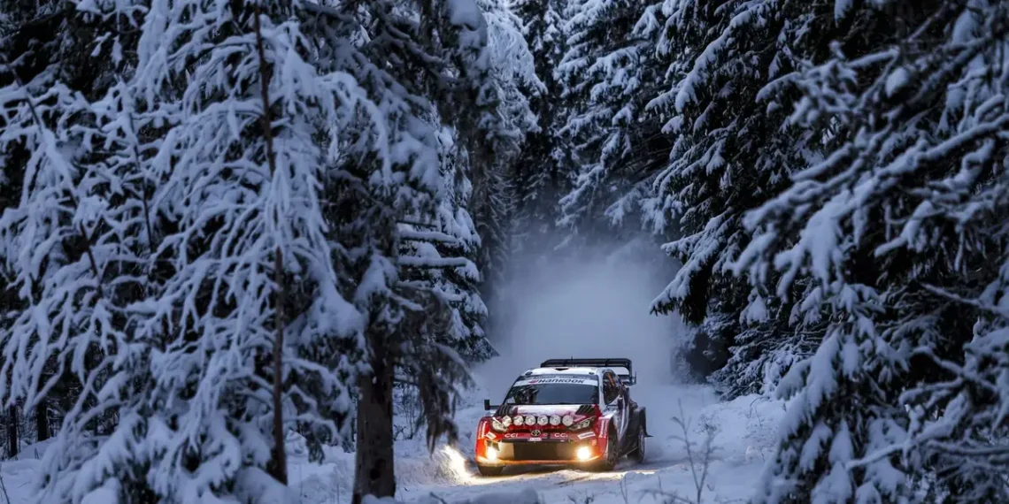 Takamoto Katsuta claims shocking lead at WRC Rally Sweden as Solberg’s dreams crash in snowbank