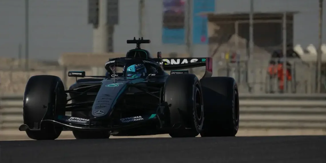George Russell shocks F1 world with stunning fastest time on day one of Bahrain test
