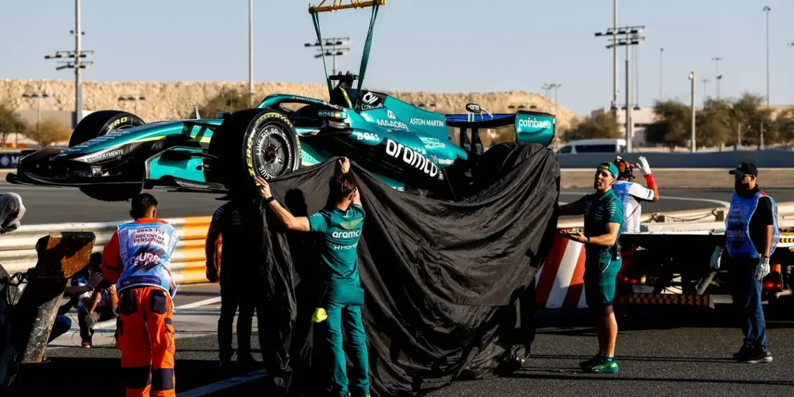 Lance Stroll faces fresh injury fears after shocking Aston Martin F1 testing incident in Bahrain