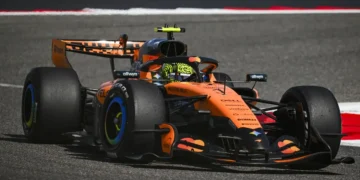 Lando Norris shatters records at Bahrain testing as Hamilton unveils revolutionary Ferrari rear wing